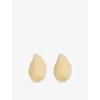 Bottega Veneta Womens Yellow Gold Bv Drop Earrings In Yellow Gold