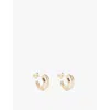Bottega Veneta Womens  Open Drop 18ct Yellow-gold Plated 925 Sterling-silver Earrings In Yellow Gold
