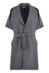 Bottega Veneta Belted Wool And Cashmere Coat