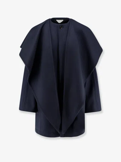 Bottega Veneta Wool And Cashmere Coat In Blue