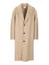 Bottega Veneta Wool And Cashmere Coat Coats Beige In Neutral