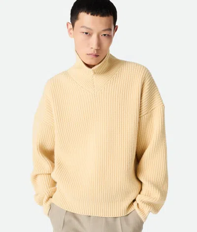 Bottega Veneta Pull En Laine Et Cachemire In Yellow