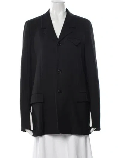 Pre-owned Bottega Veneta Wool Blazer In Blue