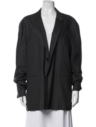 Pre-owned Bottega Veneta Wool Blazer In Grey