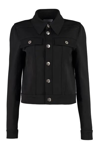 Bottega Veneta Wool Blend Blazer In Black