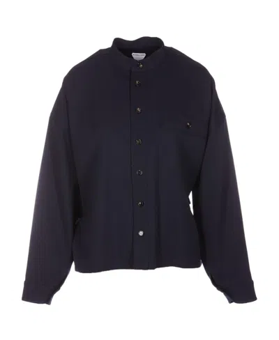 Bottega Veneta Wool-blend Shirt In Black