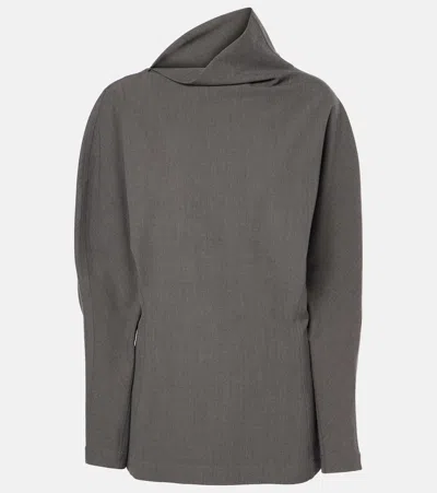Bottega Veneta Top Aus Einem Wollgemisch In Grau