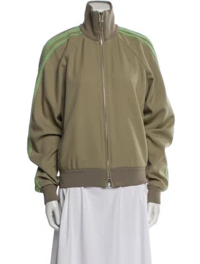 Pre-owned Bottega Veneta Wool Bomber Jacket In Green