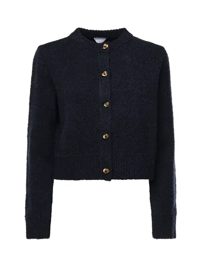 Bottega Veneta Blue Bouclé Wool Cardigan