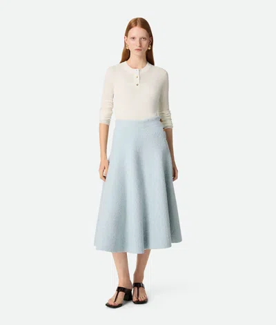 Bottega Veneta Wool Boucle Skirt In Bubble