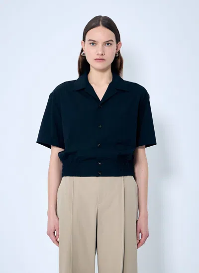 BOTTEGA VENETA WOOL CAMP COLLAR SHIRT