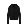 Bottega Veneta Pointed Collar Cardigan With Gold-tone Knot Buttons
