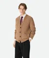 Bottega Veneta Knit Cardigan In Brown