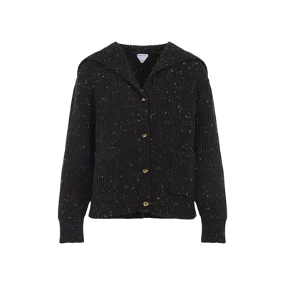 Bottega Veneta Wool Cardigan In Black