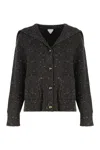 Bottega Veneta Wool Cardigan In Black