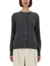 Bottega Veneta Wool Cardigan In Gray