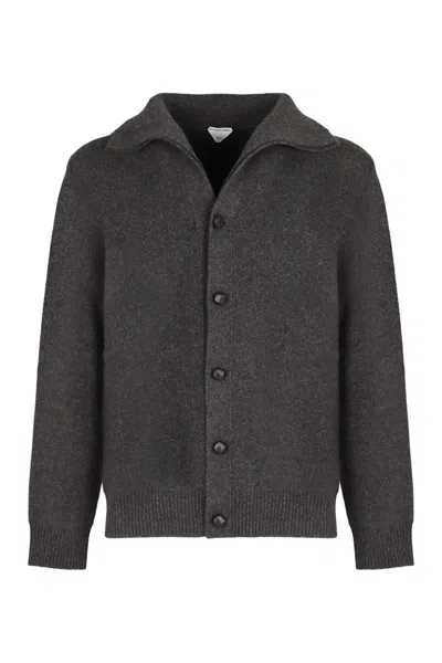 Bottega Veneta Wool Cardigan In Grey