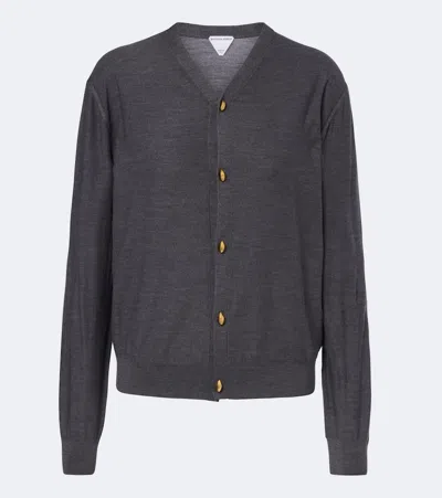 Bottega Veneta Wool Cardigan In Grey