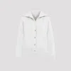 Bottega Veneta Layered Wool Cardigan In Moon
