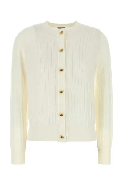 Bottega Veneta Wool Cardigan In Neutral