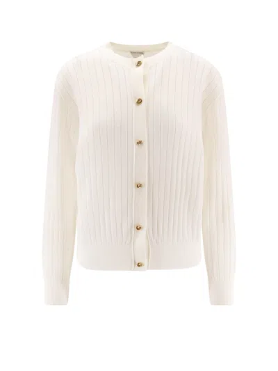 BOTTEGA VENETA WOOL CARDIGAN WITH KNOT BUTTONS