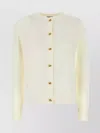 Bottega Veneta Wool Cardigan With Long Sleeves And Crew Neck