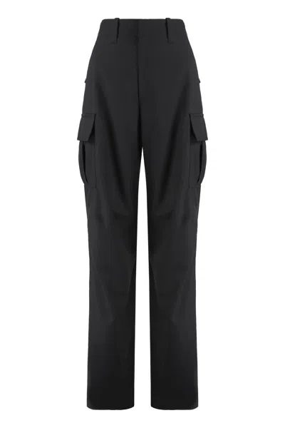 Bottega Veneta Wool Cargo Pant In Black