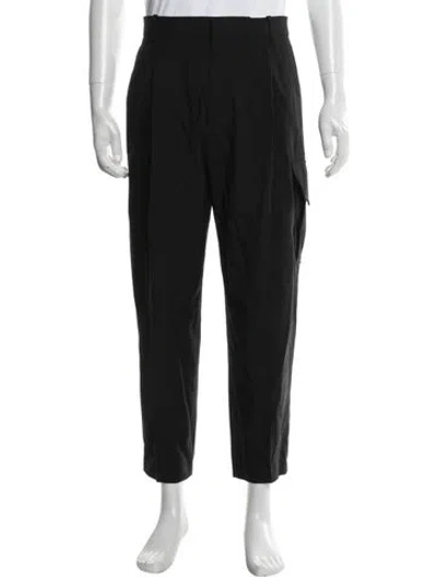 Pre-owned Bottega Veneta Wool Cargo Pants In Black
