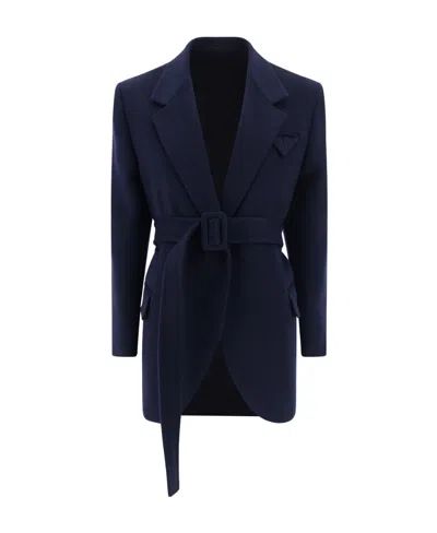 BOTTEGA VENETA DOUBLE WOOL CASHMERE BELTED JACKET