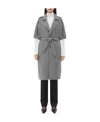 Bottega Veneta Wool Cashmere Single-breasted Coat In Gray