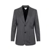 Bottega Veneta Chevron Pattern Jacket In Grey