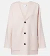 Bottega Veneta Pastel Pink Wool Blend Cardigan