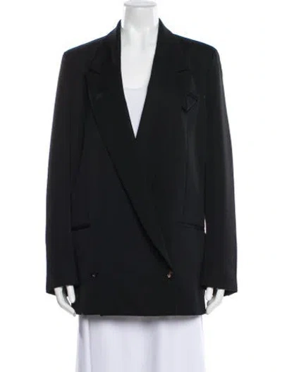 Pre-owned Bottega Veneta Wool Coat In Black