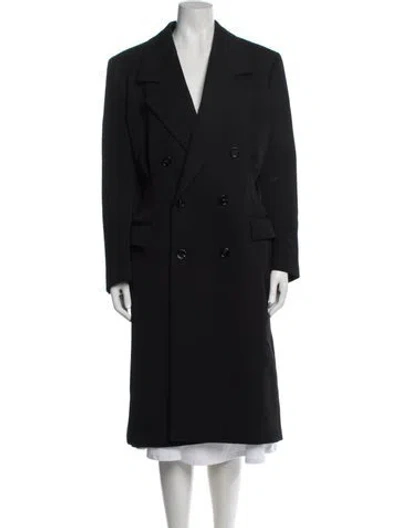Pre-owned Bottega Veneta Wool Coat In Black
