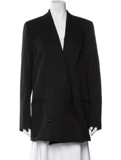 Pre-owned Bottega Veneta Wool Coat In Black