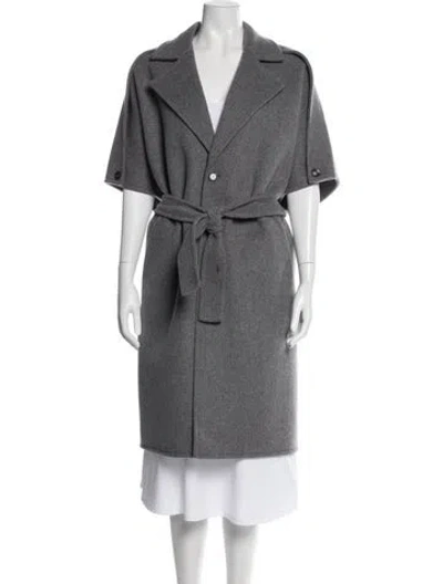 Pre-owned Bottega Veneta Wool Coat In Gray