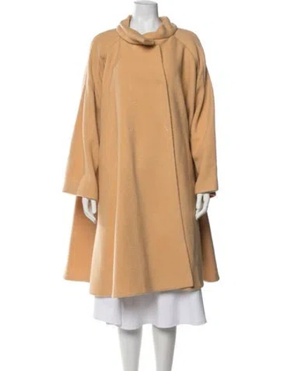 Pre-owned Bottega Veneta Wool Coat In Neutrals