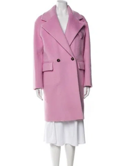 Pre-owned Bottega Veneta Wool Coat In Pink