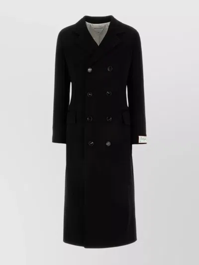 BOTTEGA VENETA WOOL COAT STRUCTURED WITH TAILORED ELEMENTS