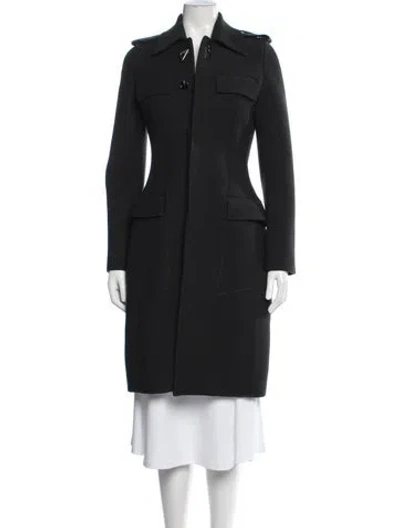 Pre-owned Bottega Veneta Wool Coat W/ Tags In Black