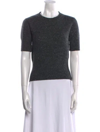 Pre-owned Bottega Veneta Wool Crew Neck Sweater In Gray