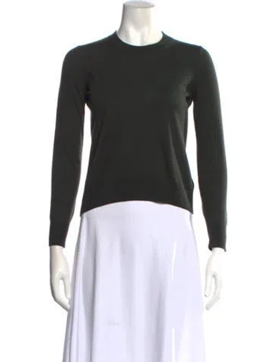 Pre-owned Bottega Veneta Wool Crew Neck Top In Black
