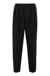 Bottega Veneta Wool Cropped Trousers In Black