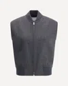 Bottega Veneta Women Wool Double-faced Vest In Blue