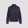 Bottega Veneta Wool Drill Shirt In Blue