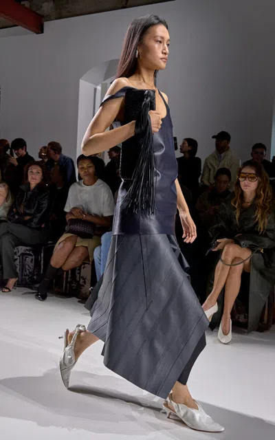 BOTTEGA VENETA WOOL FRESCO MIDI SKIRT