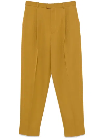 Bottega Veneta Wool Grain-de-poudre Trousers In Neutrals