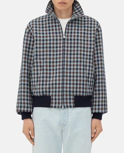 Bottega Veneta Blue Polyamide Coat