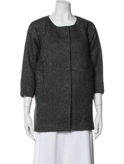 Pre-owned Bottega Veneta Wool Jacket In Gray