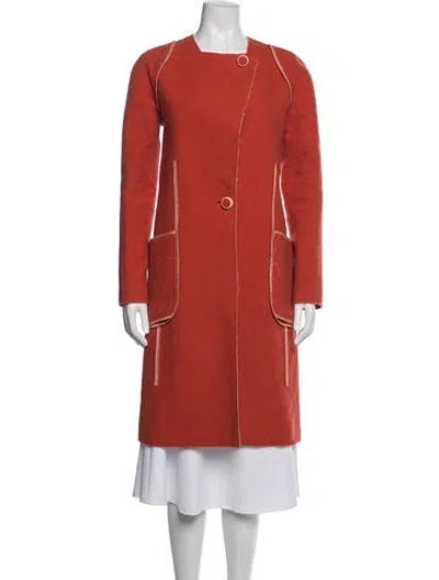 Pre-owned Bottega Veneta Wool Jacket In Orange